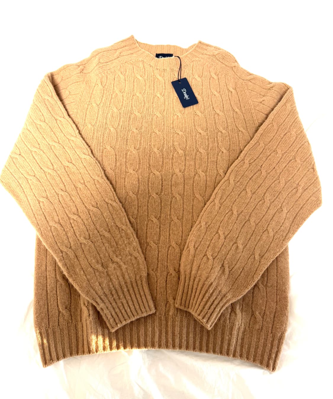 드레익스 브러쉬드 셔틀랜드 캐이블 니트 휘트 XL (새상품) 상품이미지6