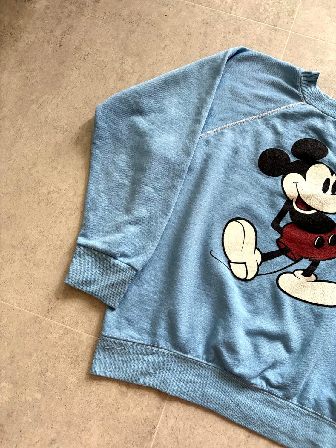 80's 월트 디즈니 오리지널 미키 마우스 스웻셔츠 L 상품이미지3