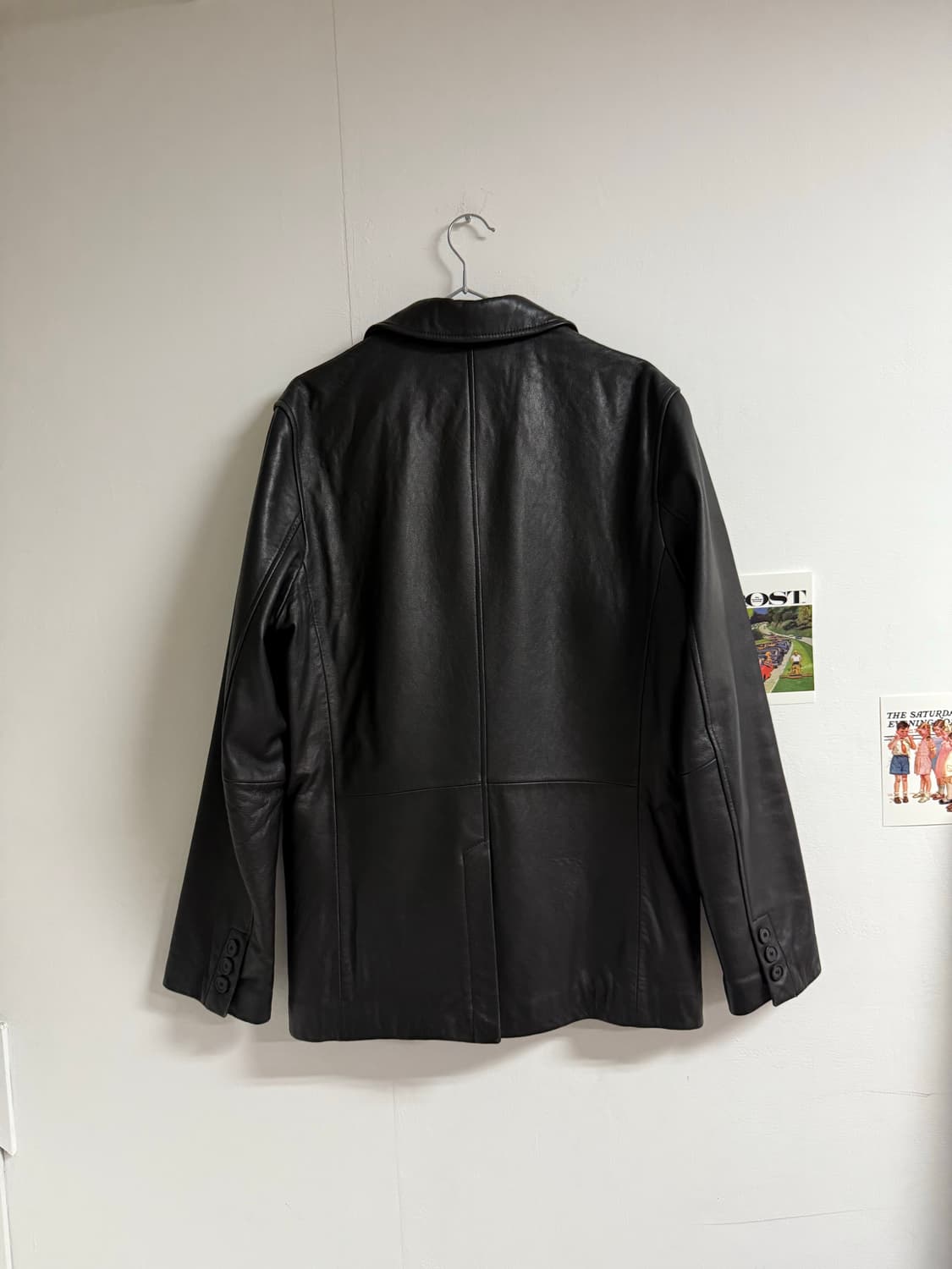 Real leather single jacket  상품이미지2