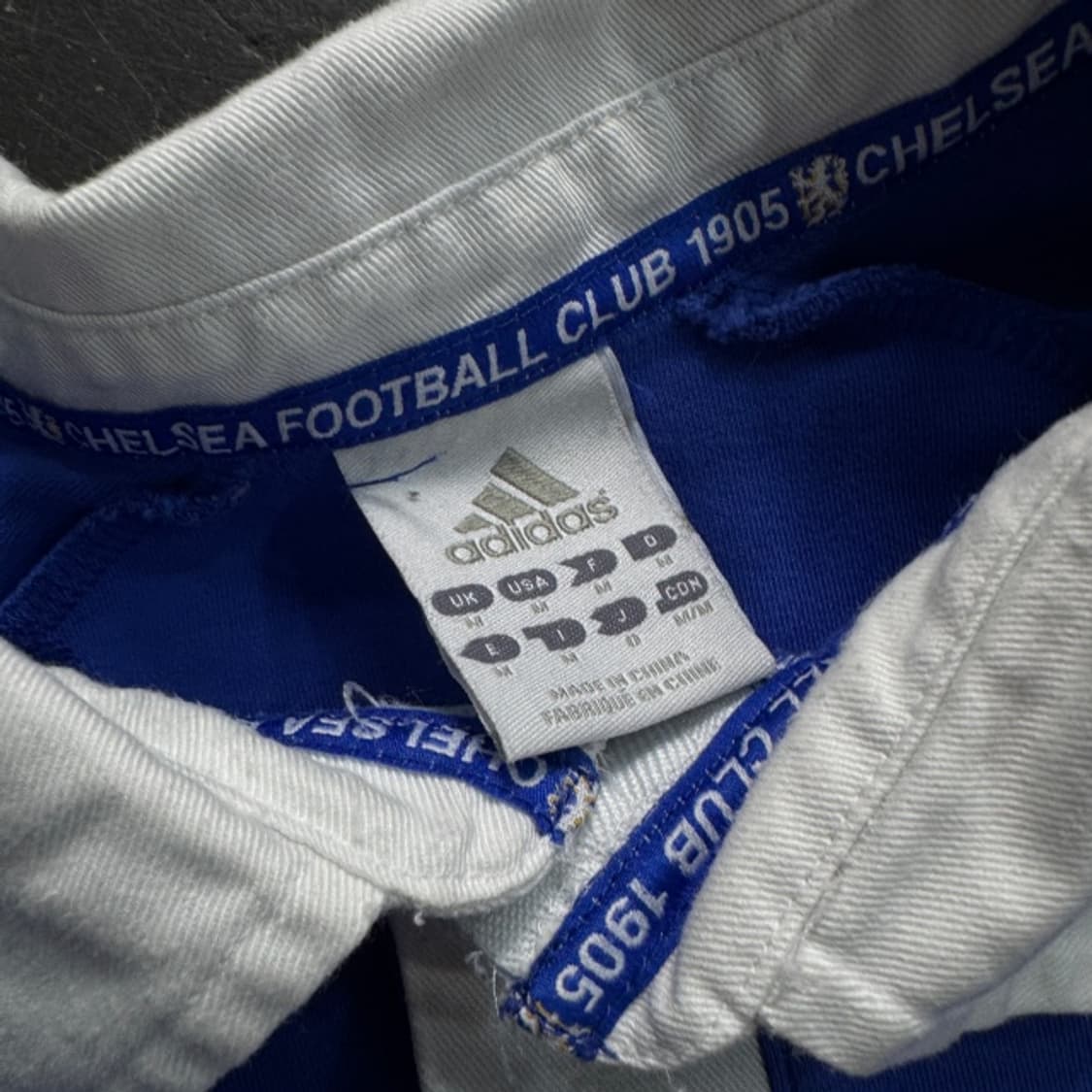 100 아디다스 08 09 첼시 럭비 카라 티셔츠 상품이미지3