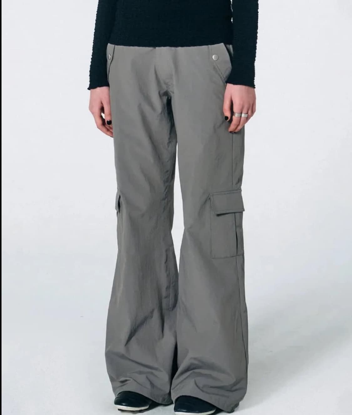 [제니착용,마지막가격]Sculptor 스컬프터 로우 부츠컷 카고 회색 상품이미지3