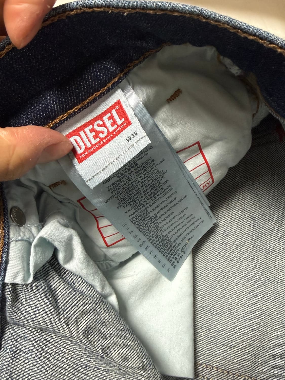 디젤 남자 스트럭트 슬림 핏 청바지 데님팬츠 진 01 상품이미지6