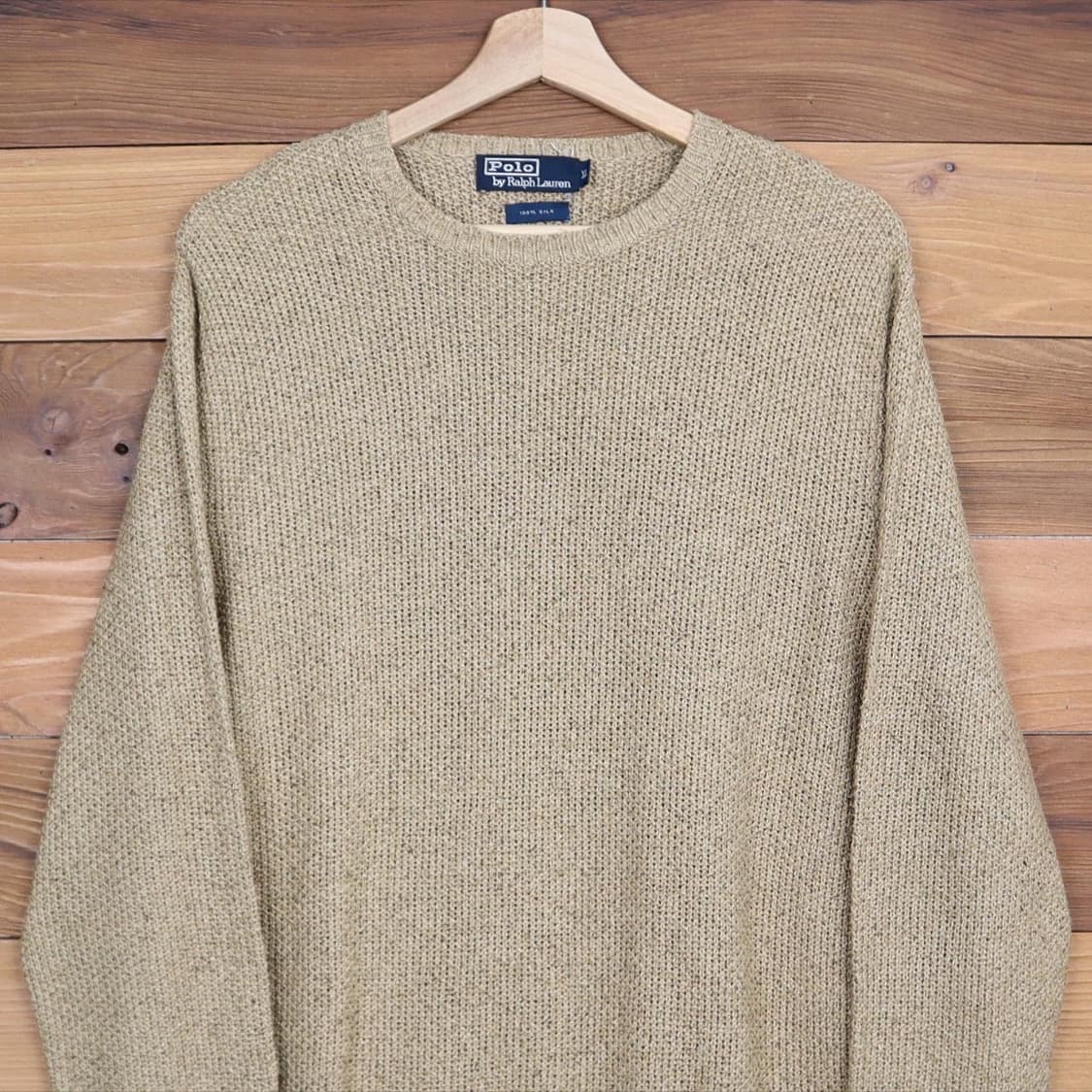 폴로 베이지 실크 니트 상품이미지2