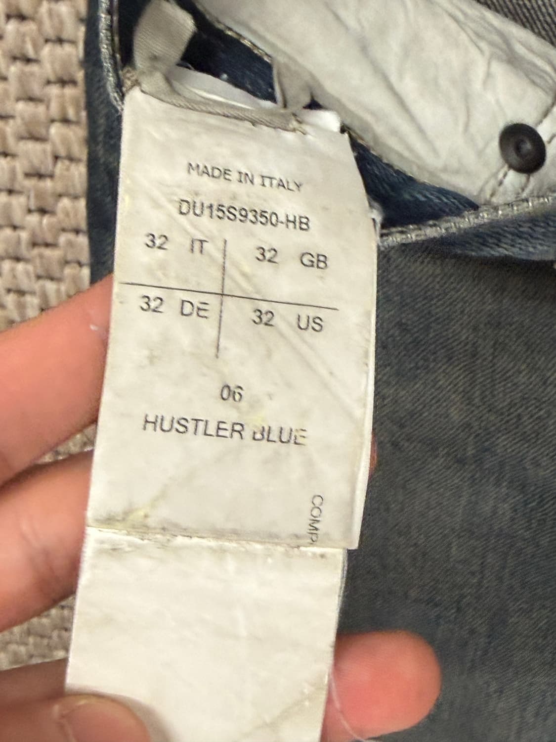 릭오웬스 다크쉐도우 15s/s디트로이트컷 허슬러블루 32 상품이미지3