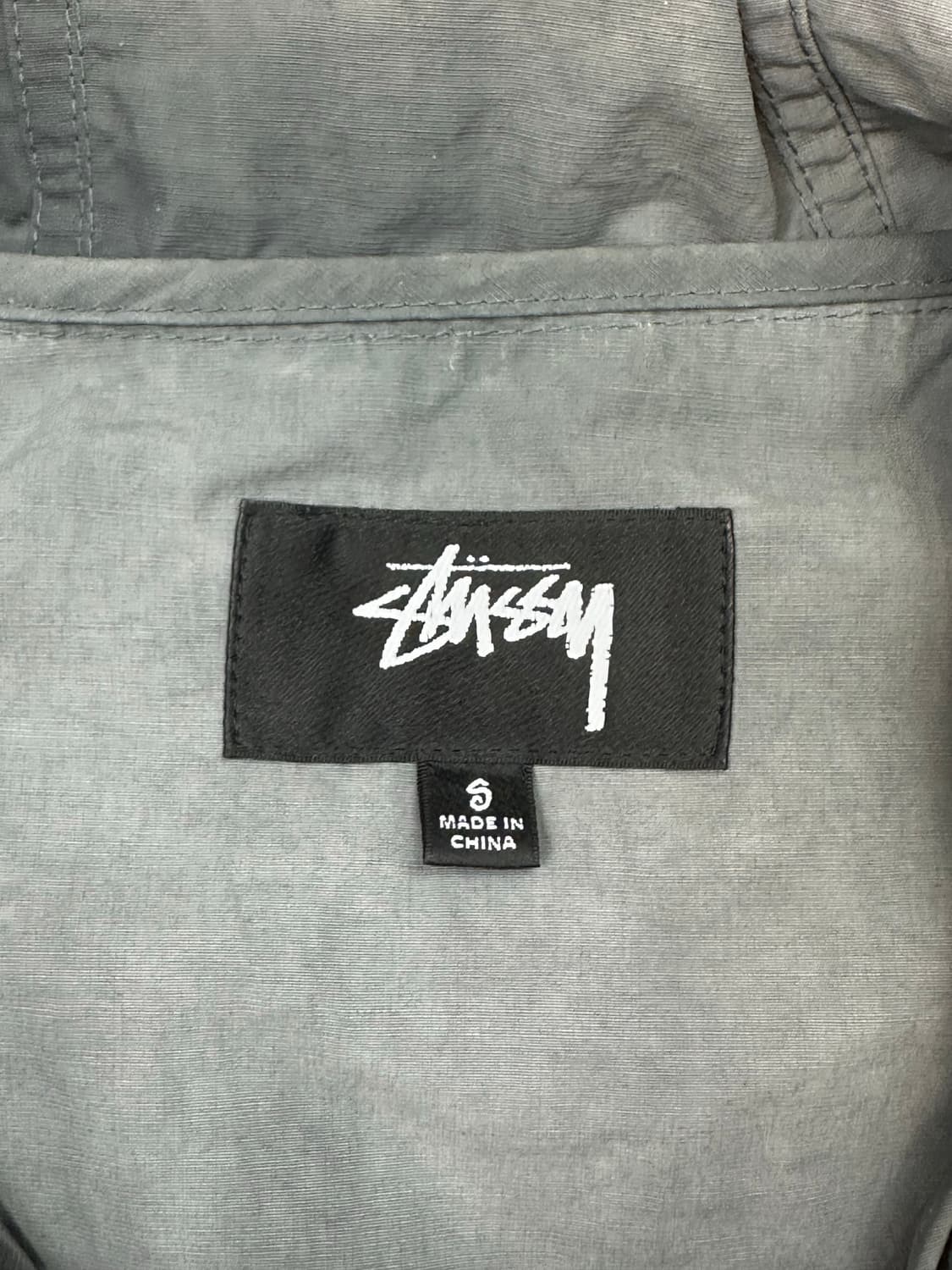 [S] 정품 스투시 웨이브 다이 비치 쉘 자켓 그레이 상품이미지5