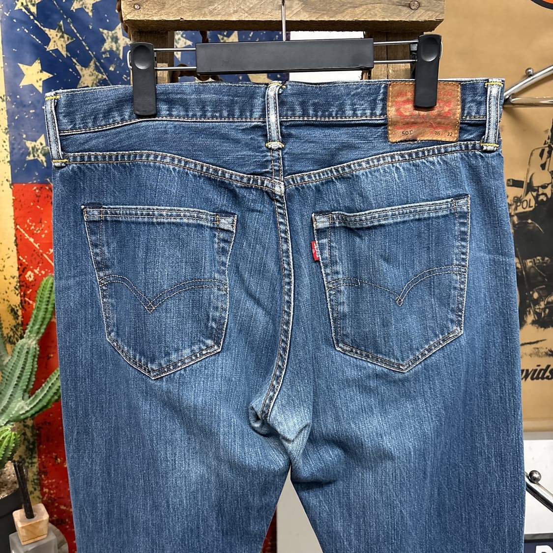 리바이스 501 오리지널 스트레이트 빈티지 페이딩 데님팬츠 N904 상품이미지6