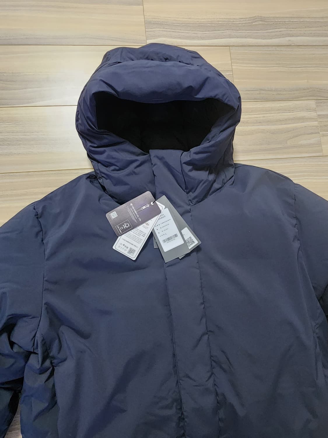 무신사스탠다드후덕다운패딩점퍼다크그레이L 상품이미지4