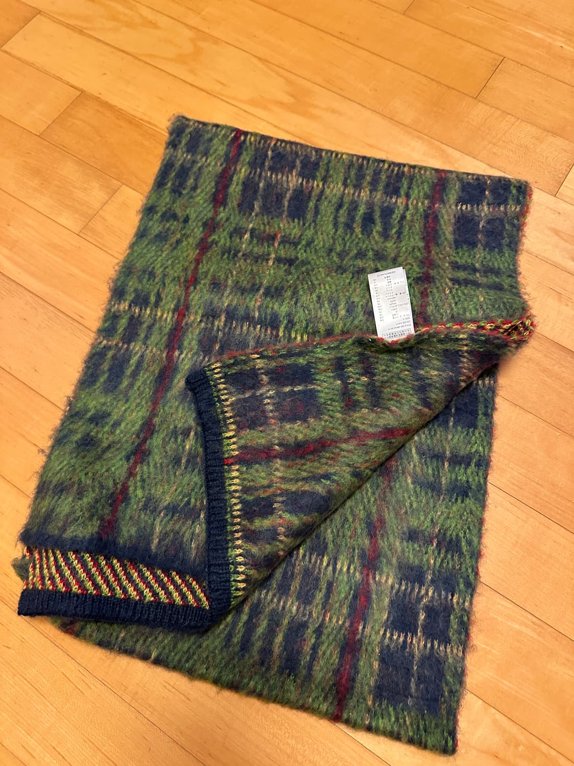 인스턴트펑크 브러쉬드 울 머플러 - 네이비 상품이미지3