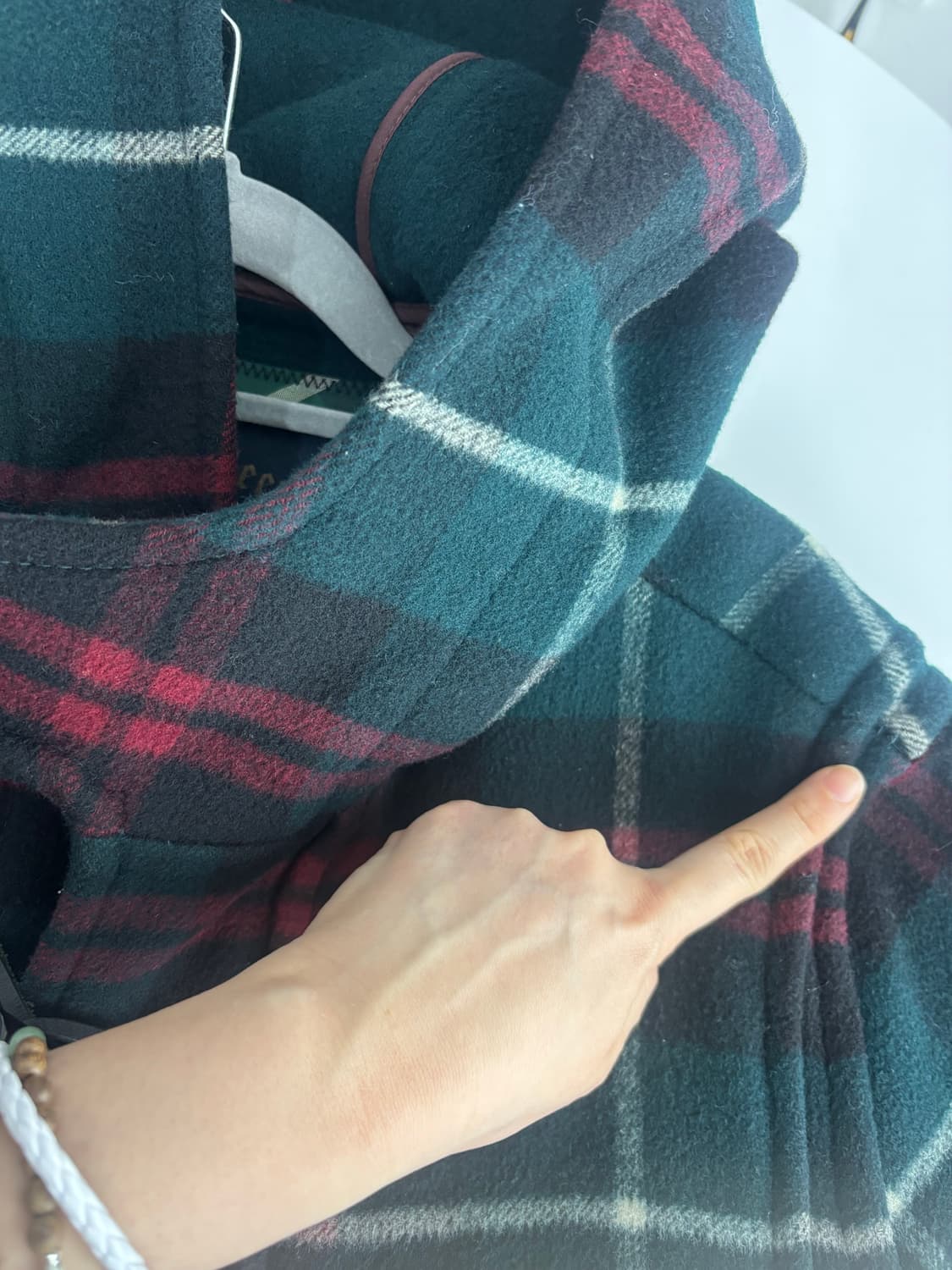 티니위니 체크 떡볶이코트 자켓 더플코트 duffle coat green 상품이미지9