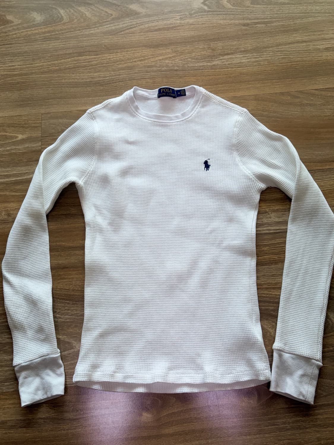 폴로 랄프로렌 와플티 긴팔 화이트 코르티스 엄성현 상품이미지1