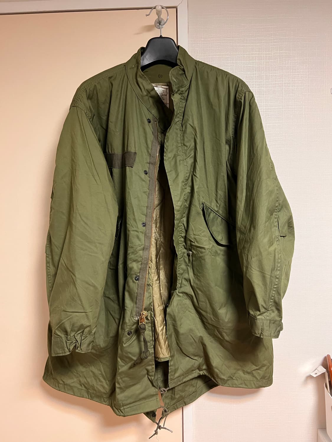 m65 피쉬테일 og 데드스탁 S 사이즈 모자포함 풀구성 카본힐 개파카 상품이미지1