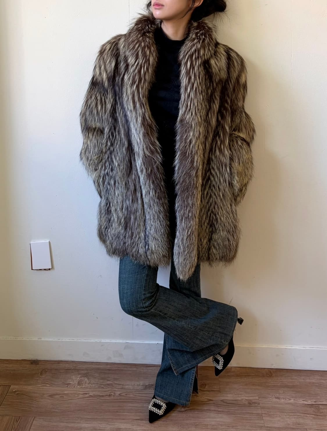 SAGA FOX 슈퍼 퀄리티 폭스 퍼 자켓 상품이미지6