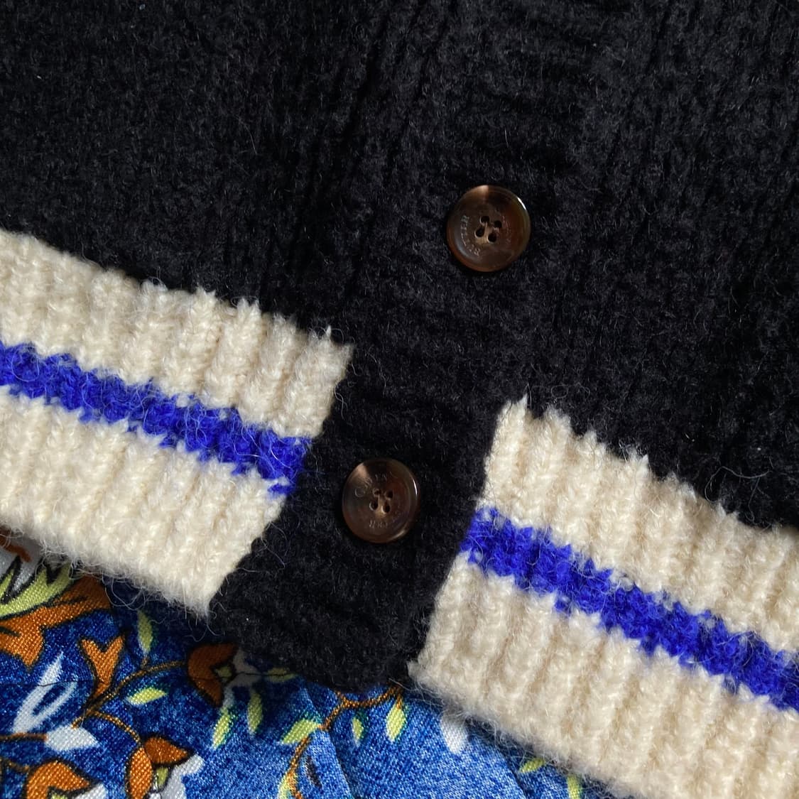 Green Butter 그린버터 바시티 알파카 울 니트 스웨터 가디건  상품이미지4