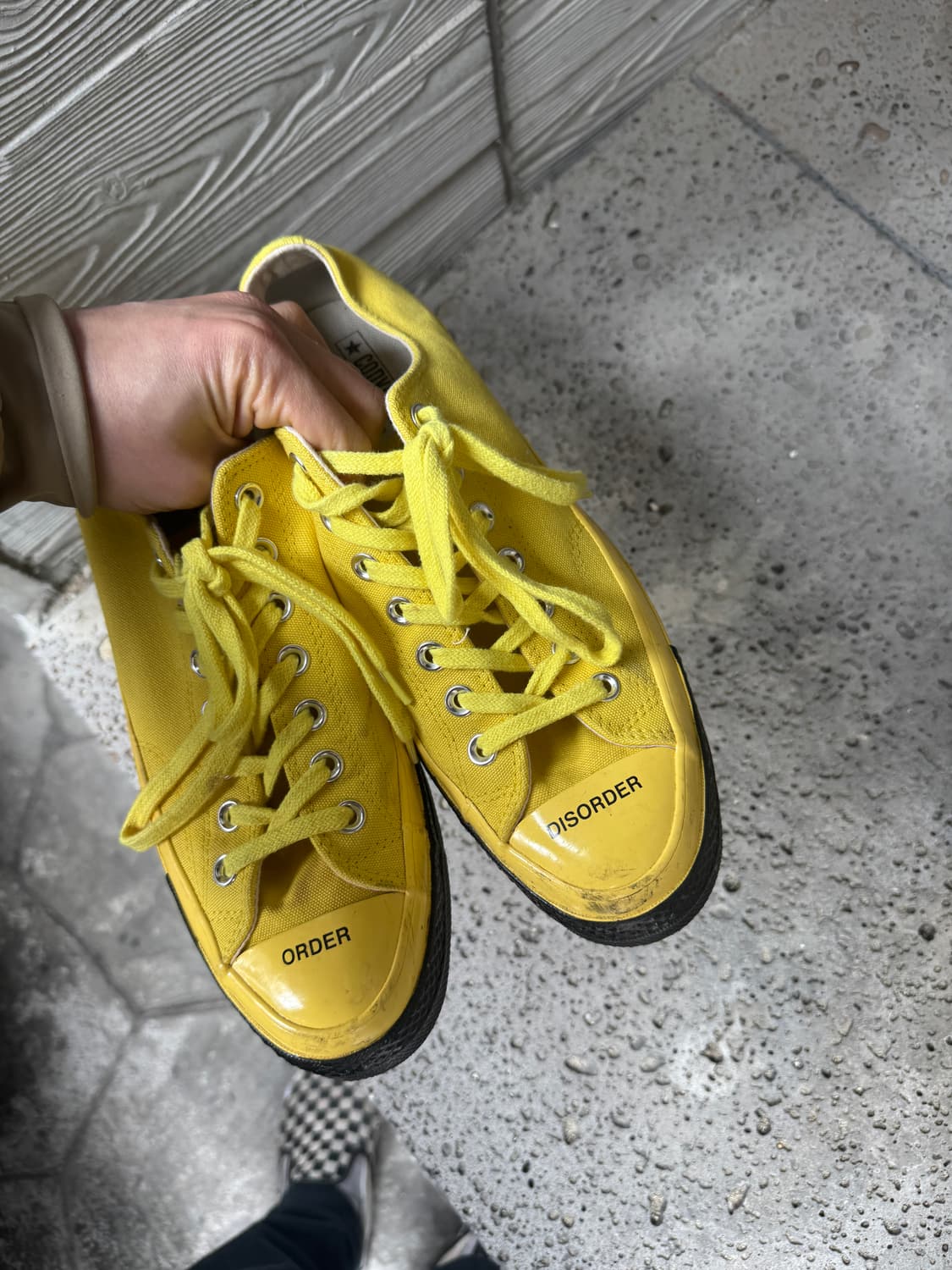 컨버스 언더커버 콜라보 척70 로우 옐로우 블랙 상품이미지3