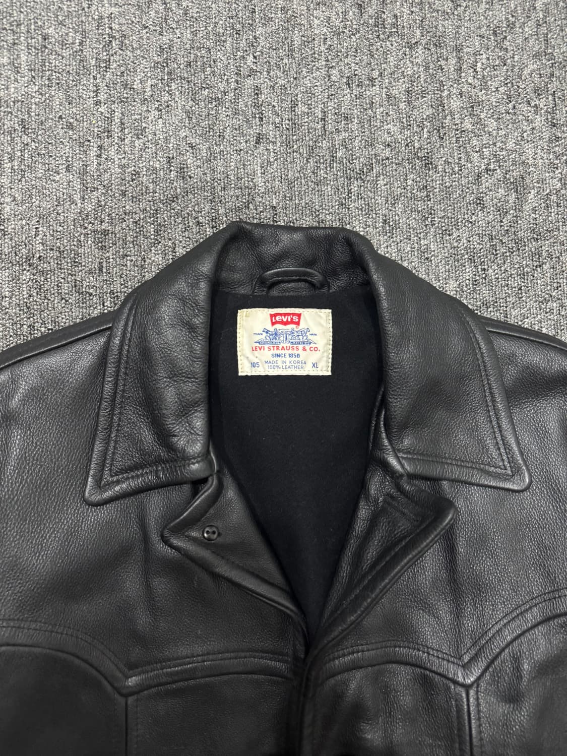 빈티지 리바이스 카우하이드 웨스턴 레더 카코트 XL 올드갭 더블알엘 상품이미지5