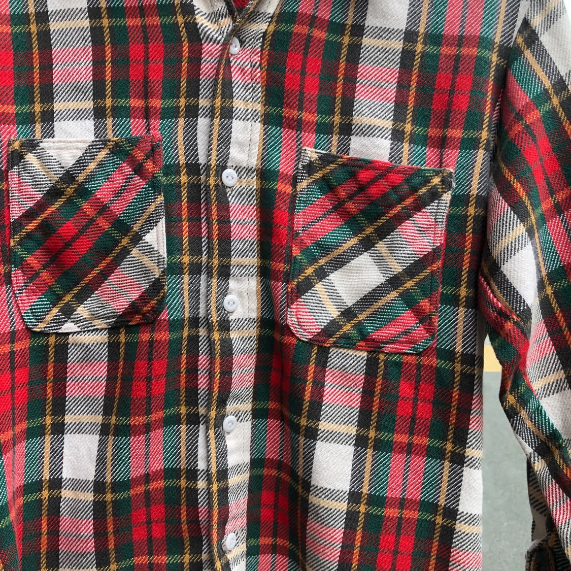 70s Big Mac flannel shirt-S 상품이미지3