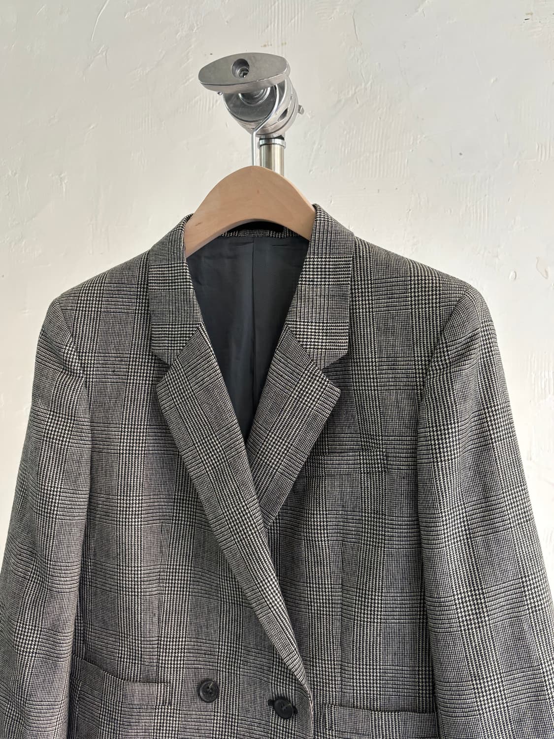Burberry 버버리 그레이 컬러 체크 더블 블레이저 자켓 상품이미지2