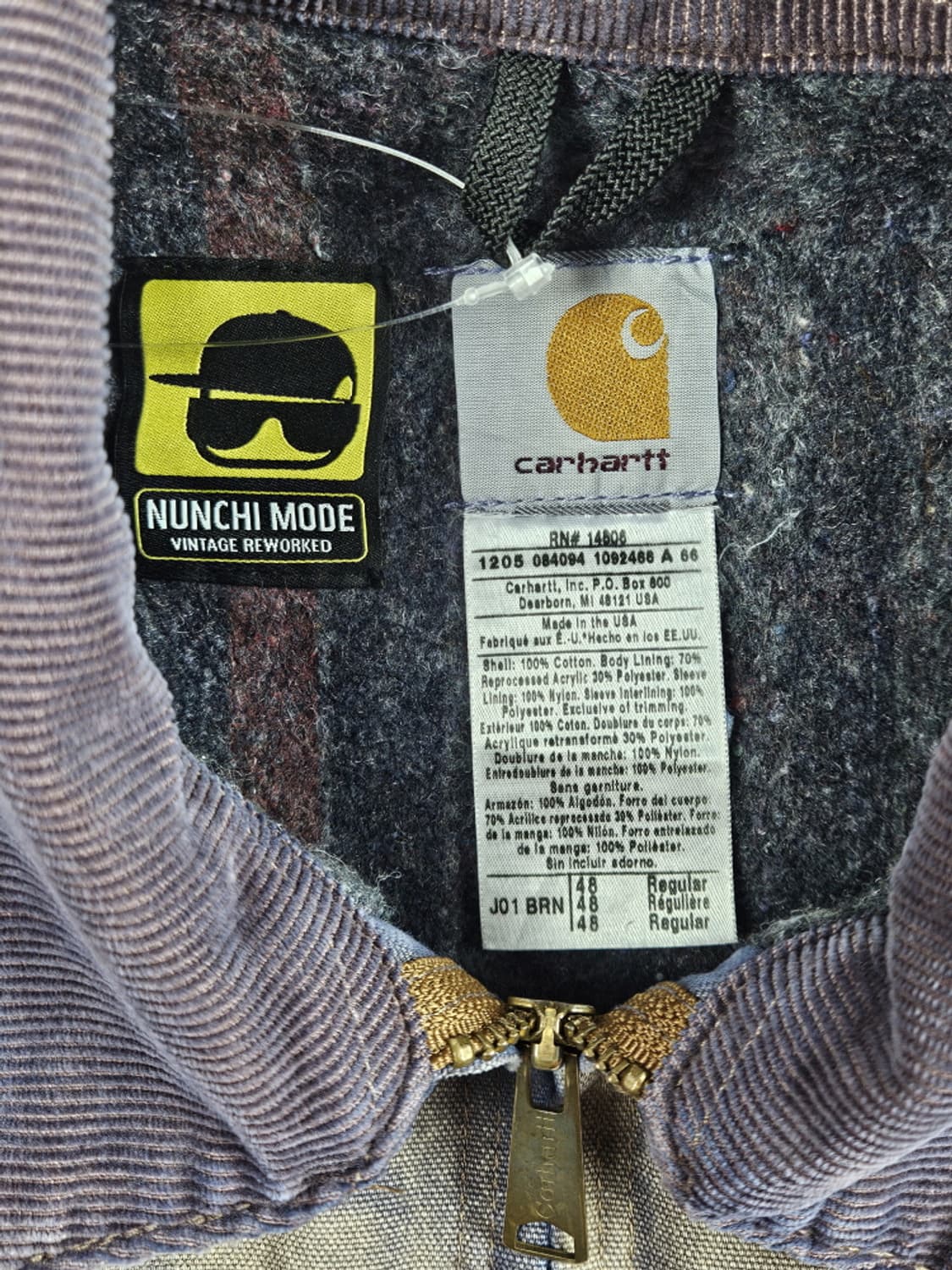 칼하트 J01 디트로이드 다잉워시드 커스텀 자켓 ( 48 )/ 10120 상품이미지7