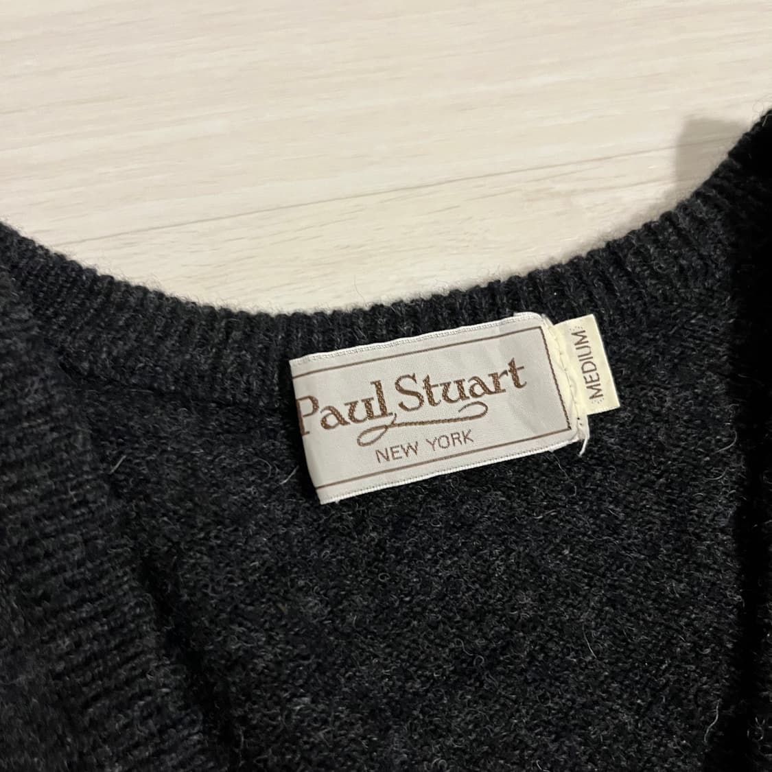 Paul Stuart . 램스울 브이넥 니트 상품이미지4