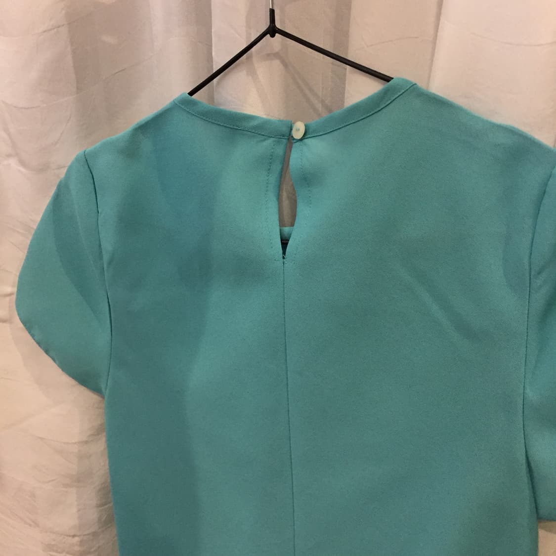 Vintage 괴짜 히메갸루 모리걸 민트 블라우스 상품이미지2