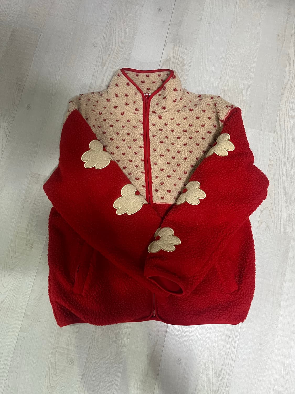 데이지 신드롬 양털 후리스 자켓 상품이미지2