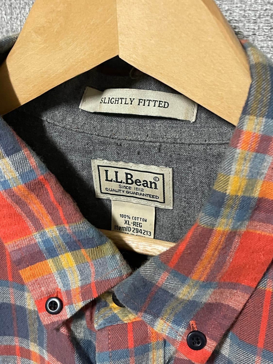 LL bean 엘엘빈 체크 셔츠 xl 상품이미지3