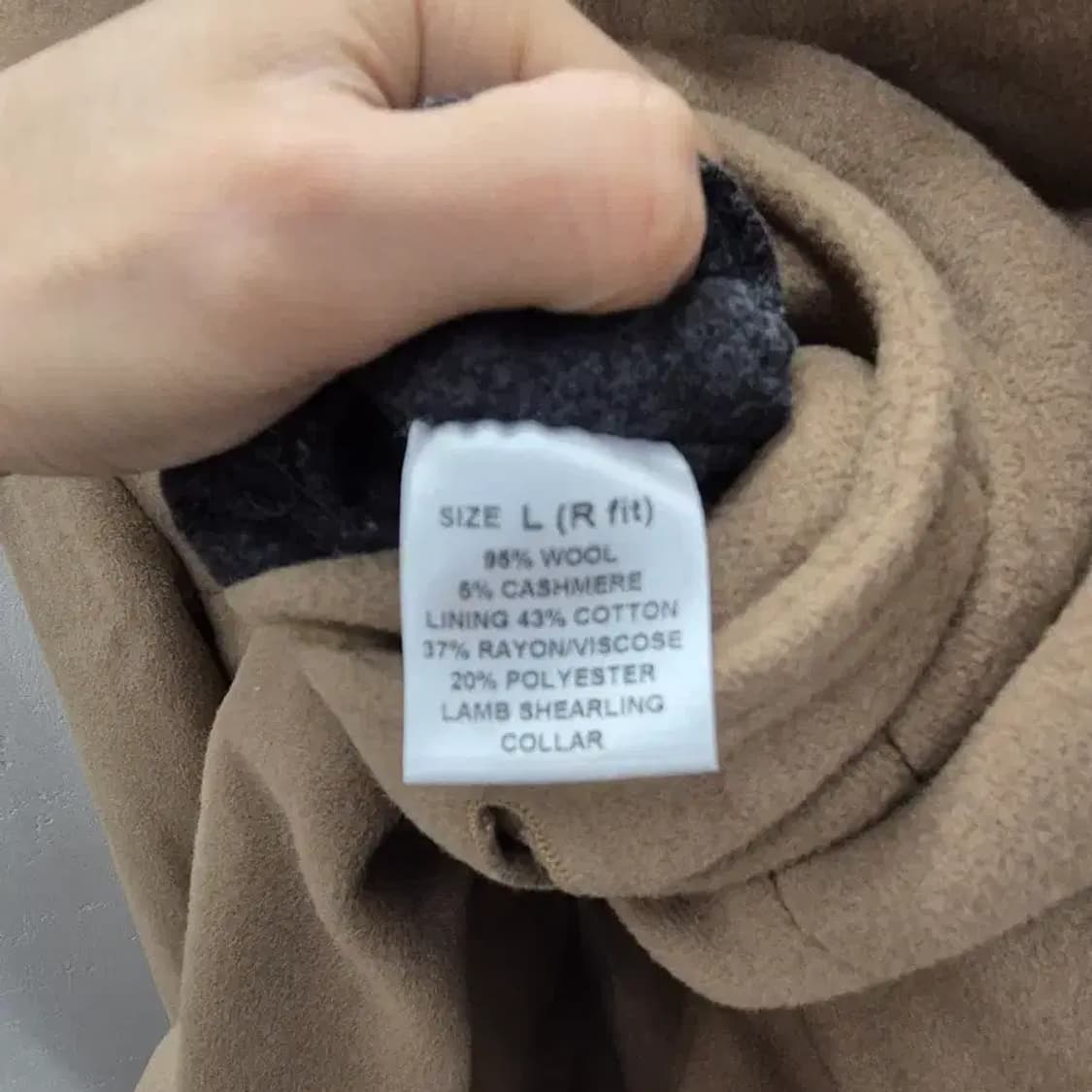 던힐 캐시미어 하프코트 L 상품이미지5