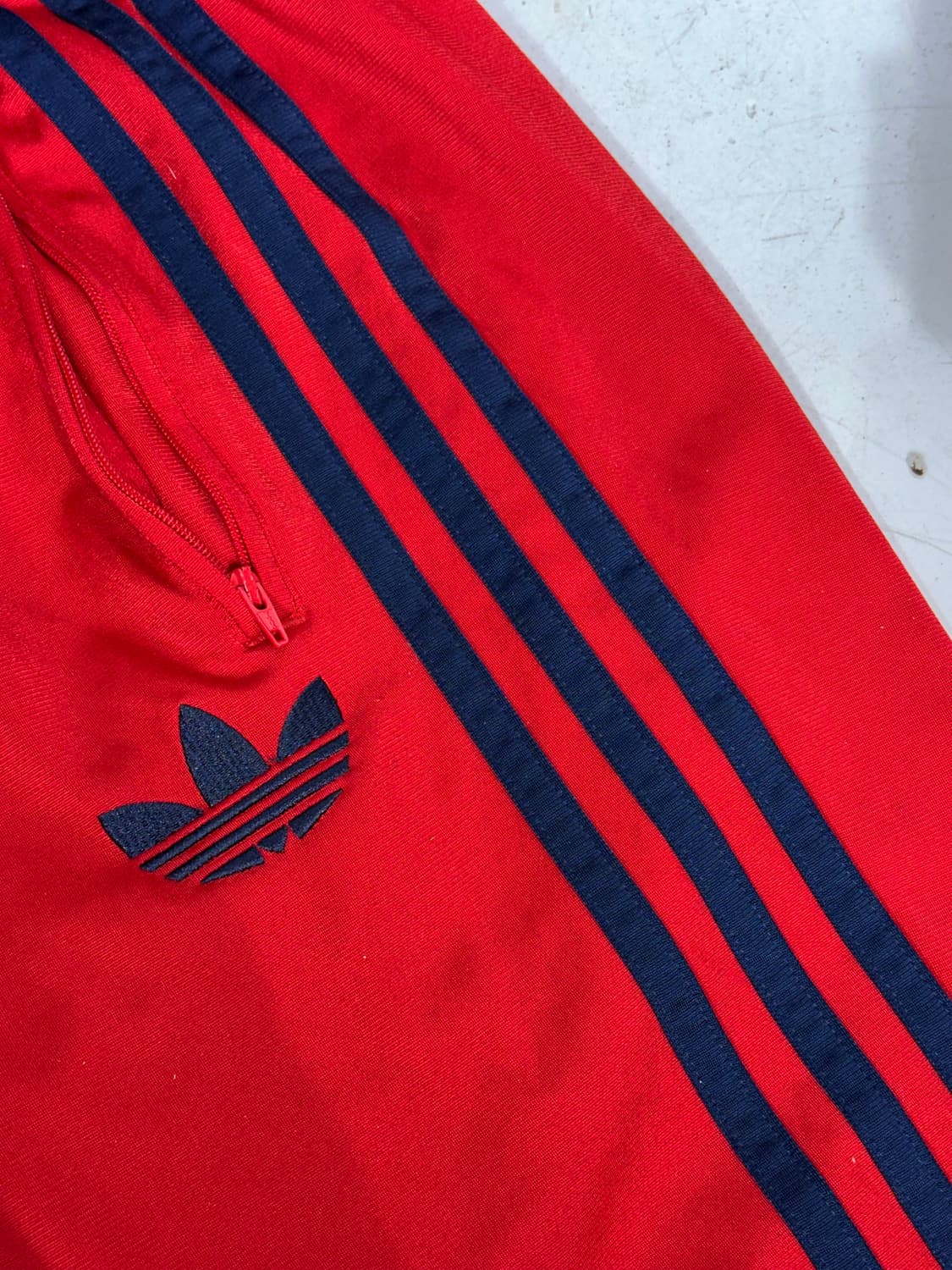 아디다스 레드 네이비 삼선 와이드 파이어버드 추리닝 바지 105 상품이미지6