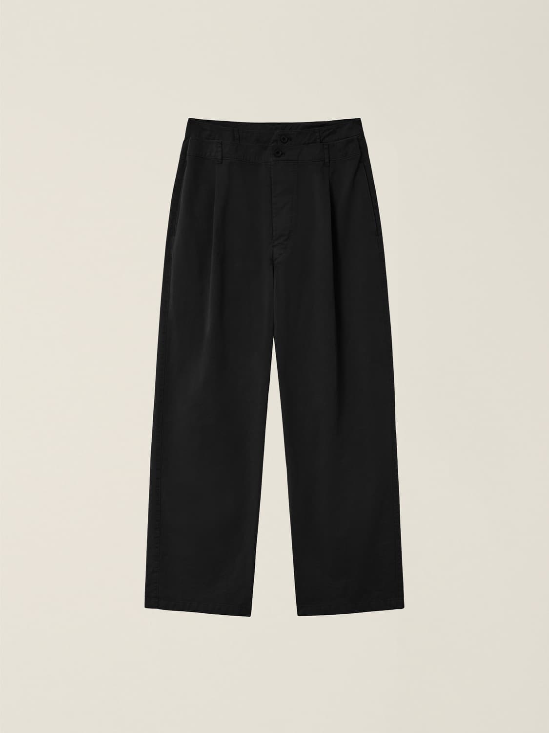 누마레ee Double waist Cotton Trouser(Black) 상품이미지1