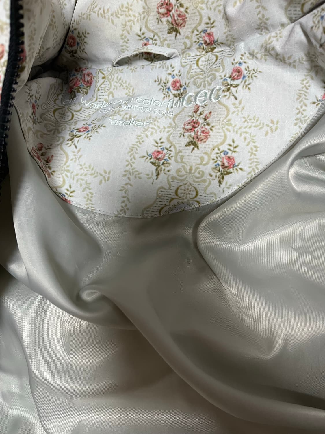 챈스챈스 플라워패턴 패딩 숏패딩 상품이미지3