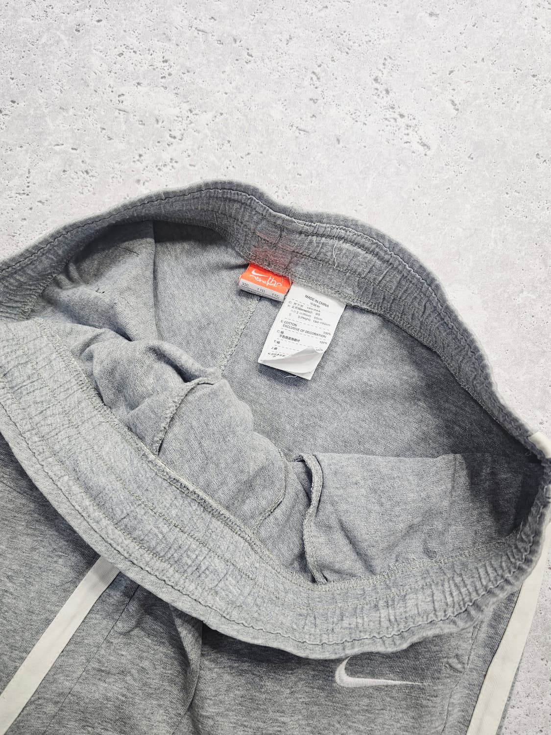 나이키 사이드라인 라이트 그레이 트랙팬츠 면 와이드 바지 상품이미지5