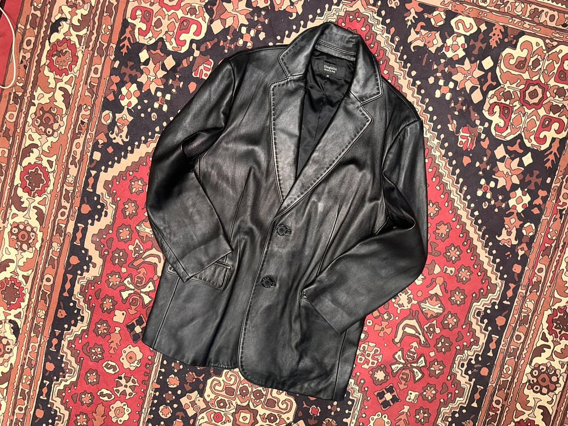 ( M-L ) 가죽자켓 레더자켓 가죽마이 양가죽마이 블레이저 블레이져 상품이미지1