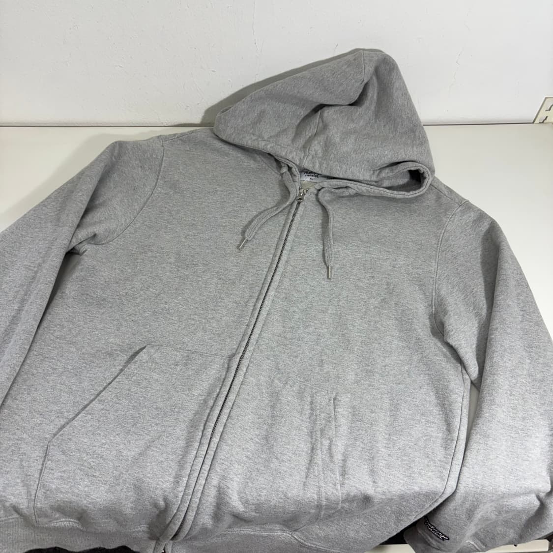 XL 멜란지마스터 그레이 투웨이 후드집업 상품이미지2