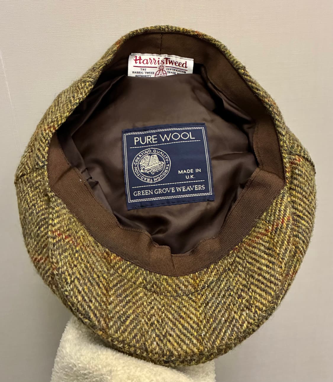 (L)그린그로브위버스x해리스트위드 울 헌팅캡 베레모 모자 상품이미지7