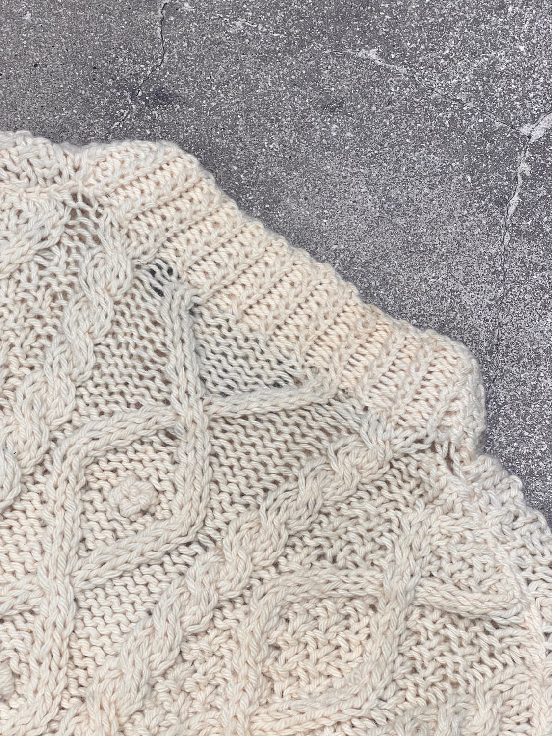 60‘s 피셔맨 버진 울 핸드메이드 니트 상품이미지6