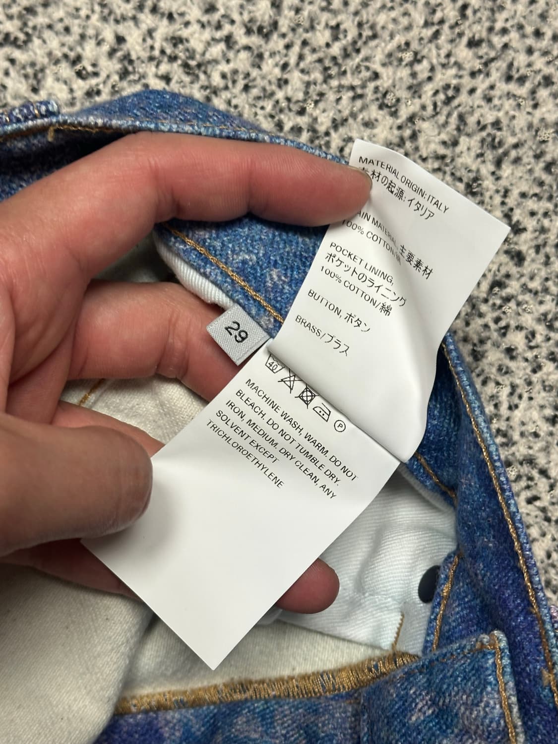 [29] 아워레가시 서드컷 디지털 초크 플라워 데님 상품이미지6