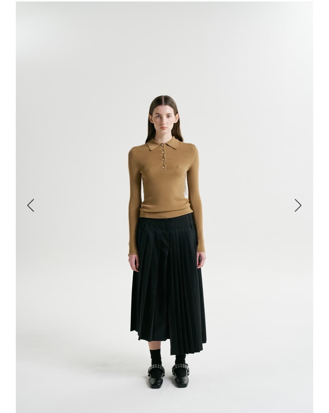 (re.w) flow soft pk knit  카멜 새상품(M) 상품이미지4