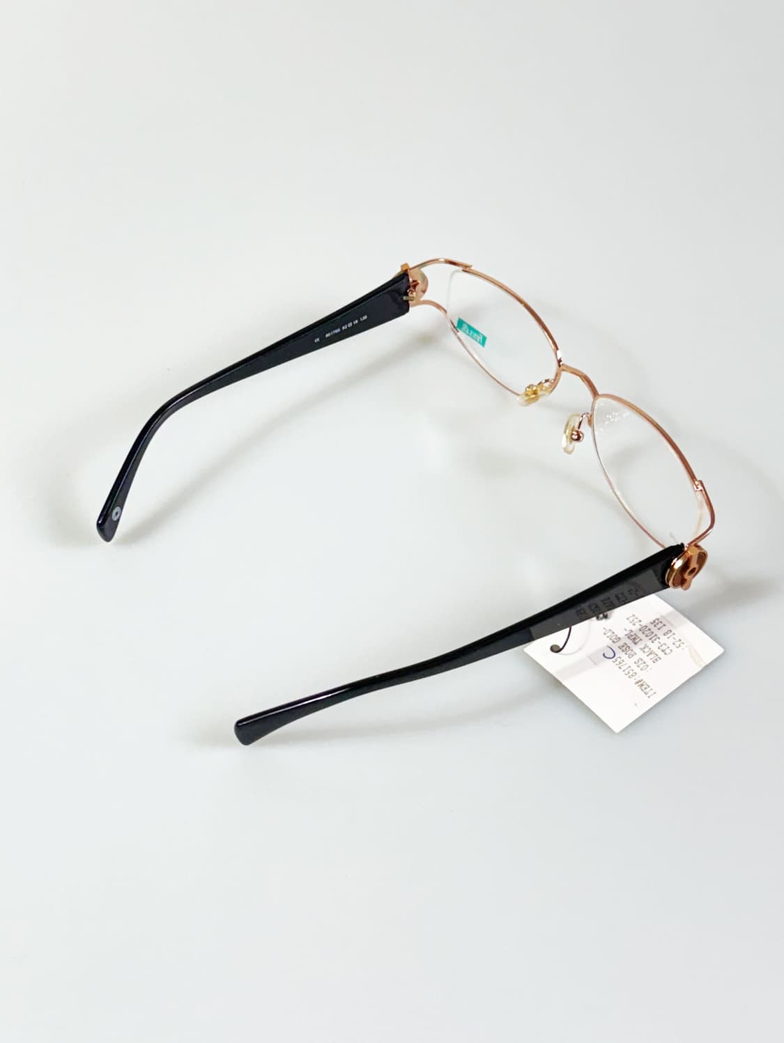 90s FUTIS 로즈골드 오벌 메탈 프레임 빈티지 안경 상품이미지4