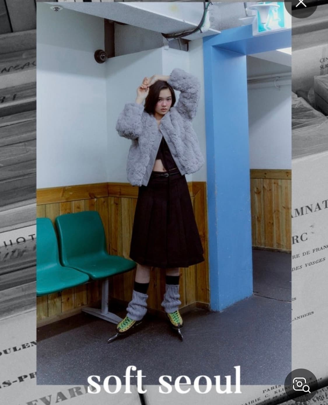 소프트서울 퍼자켓(그레이) 상품이미지1