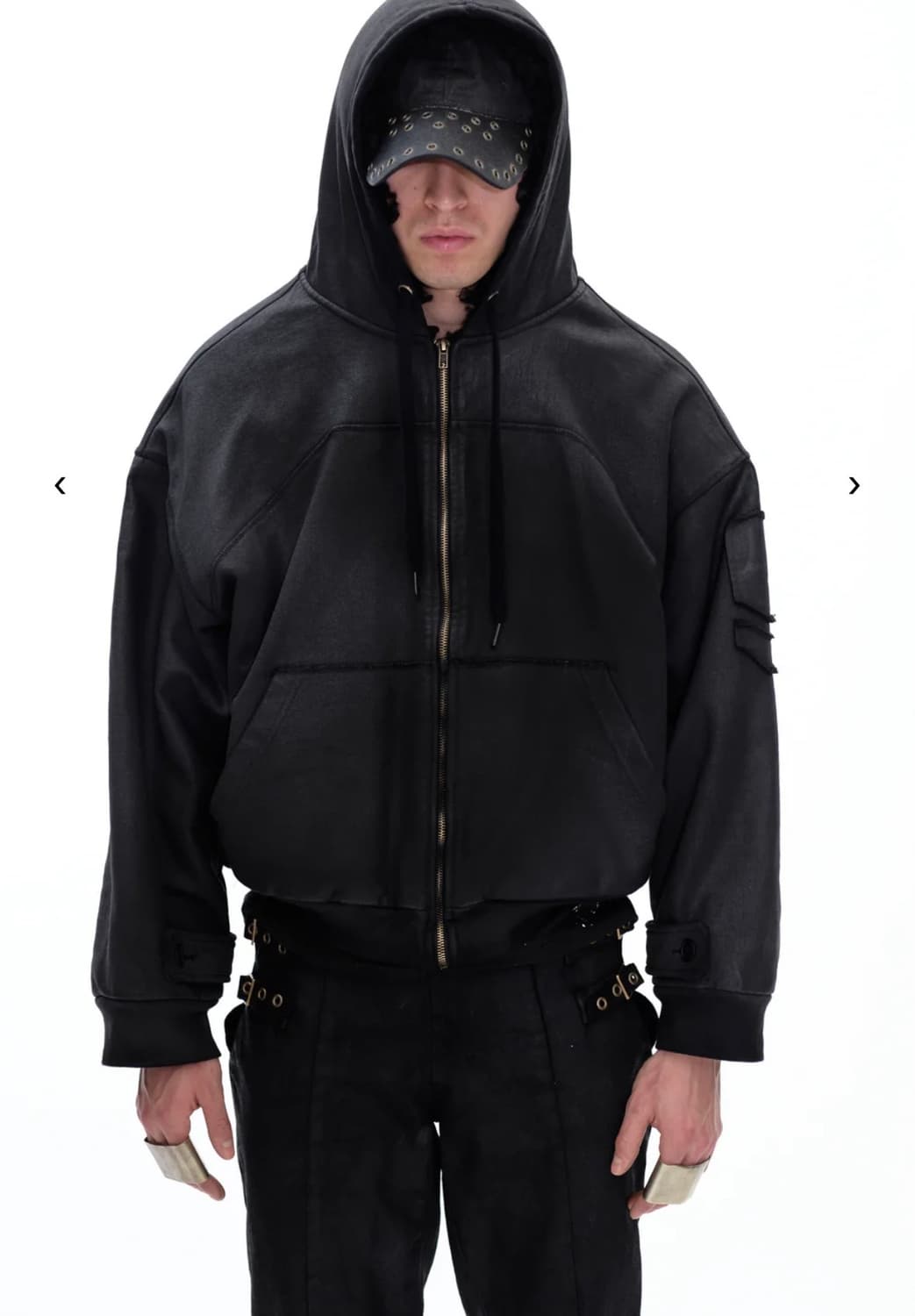 P.L.N Hoodie Waxed Jacket 상품이미지1