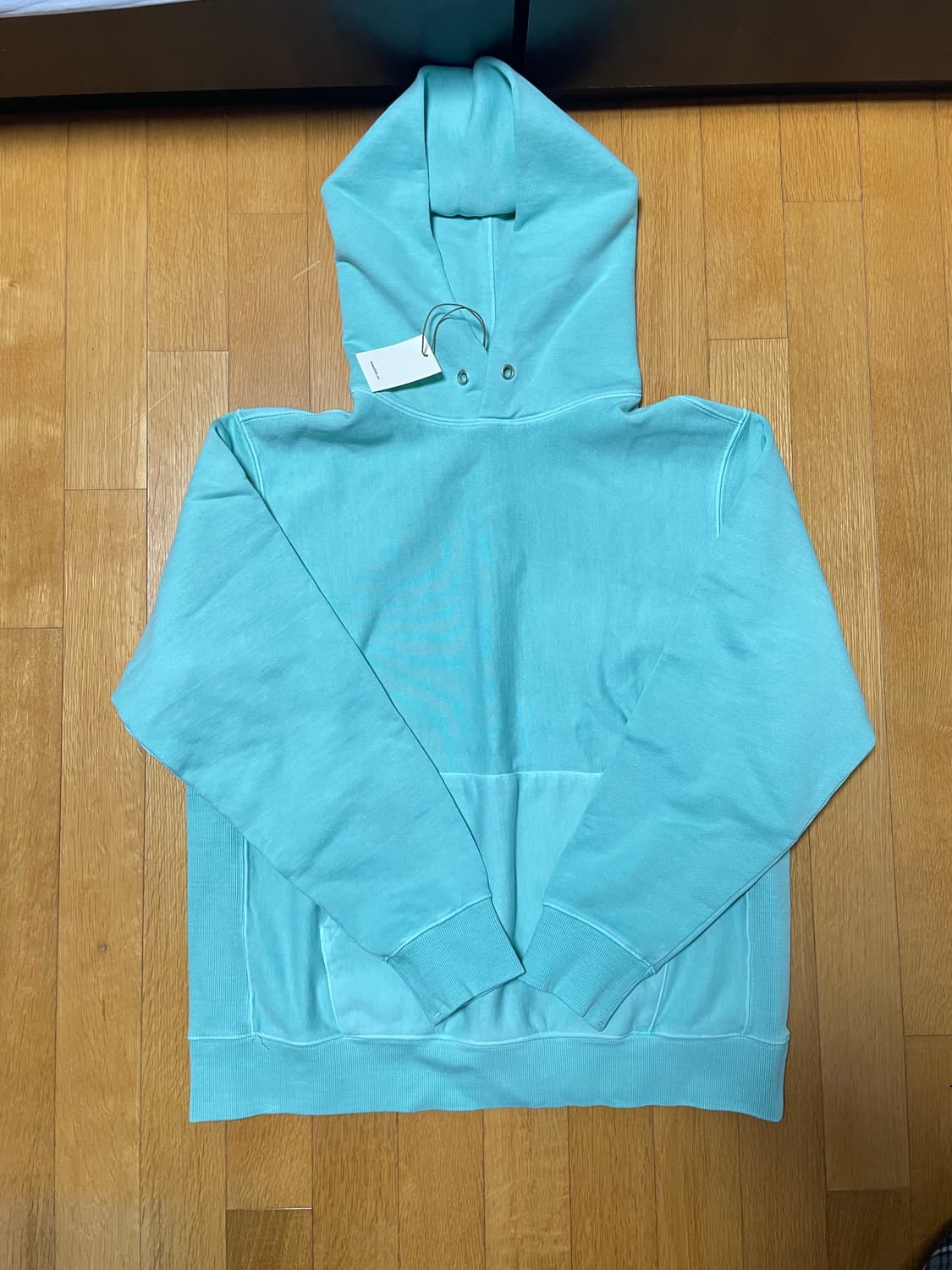 (새상품)카키스 오버다이드 후드 그린컬러 상품이미지1