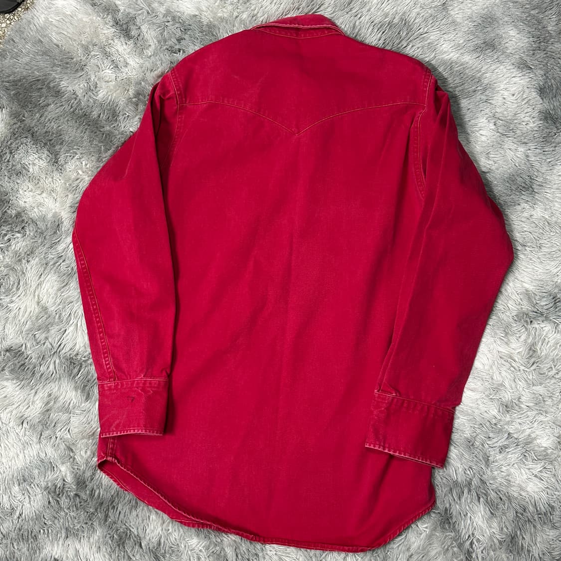 칼하트 레드 데님 웨스턴 셔츠 L 상품이미지4