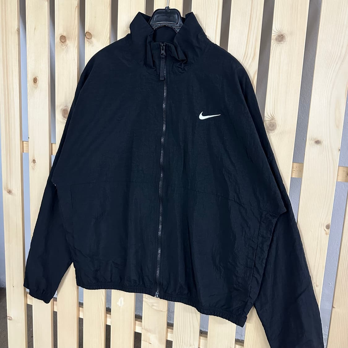(L) 나이키 빅로고 블랙 바람막이 자켓 상품이미지3