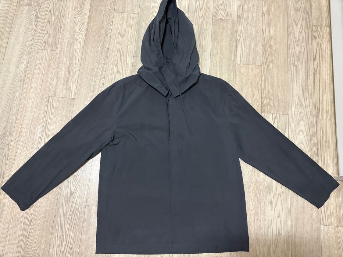 아모멘토 DETACHABLE HOODIE SHIRTS (CHARCOAL) 상품이미지1