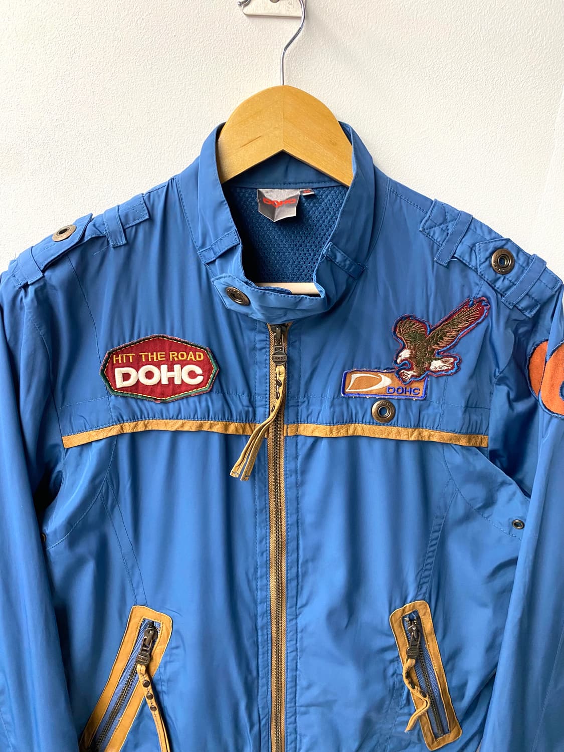 [M] 00s DOHC Y2K 패치워크 집업 자켓 상품이미지2