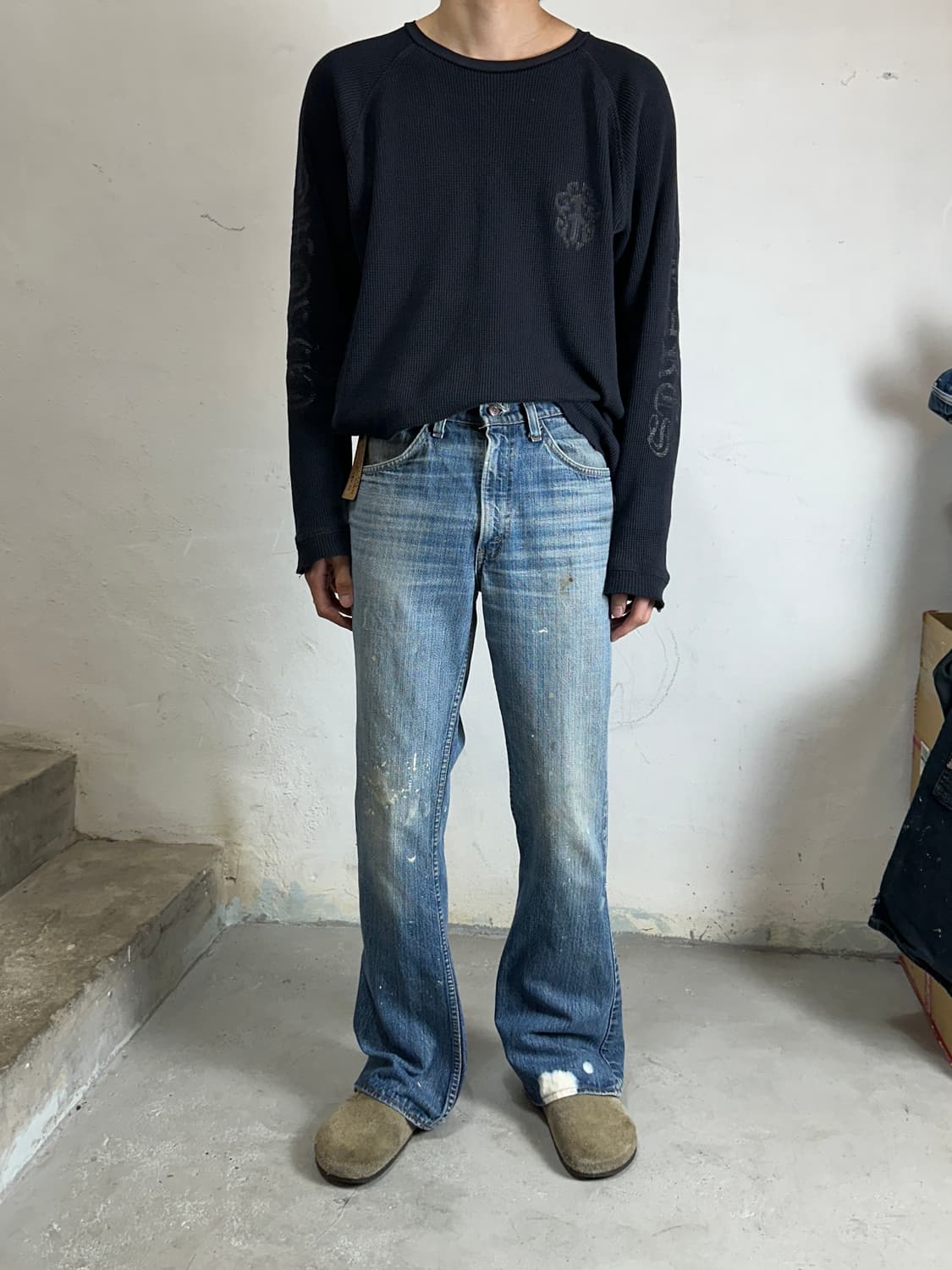 80's USA Made 빈티지 리바이스 646 벨바텀 부츠컷 오렌지탭 상품이미지2