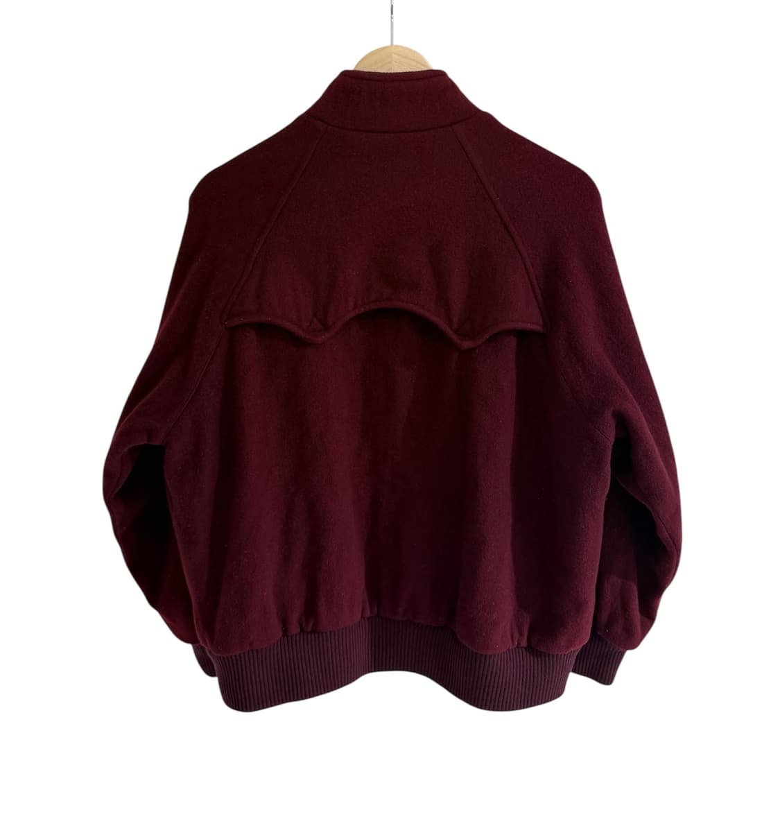 폴로 랄프 로렌 90‘s 버건디 울 쉴드패치 헤링턴 바라쿠타 자켓 상품이미지2