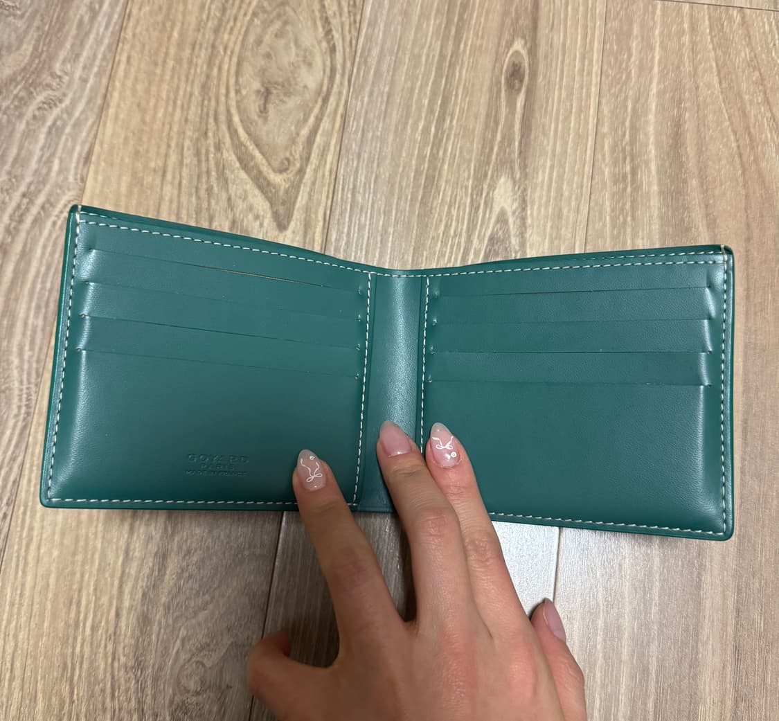 고야드 빅투아르 반지갑 그린 풀박스 상품이미지3