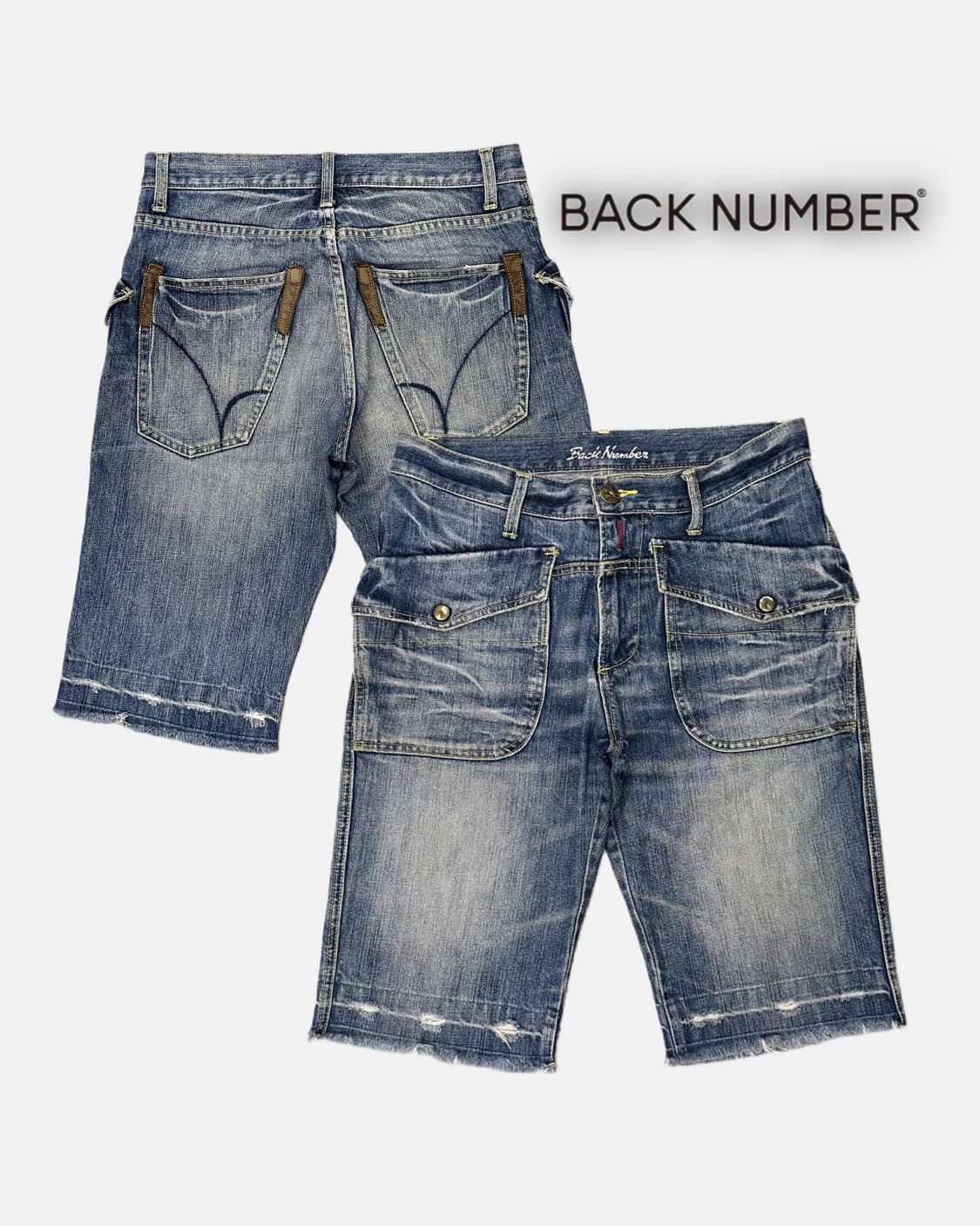 front pocket fade denim shorts 상품이미지1