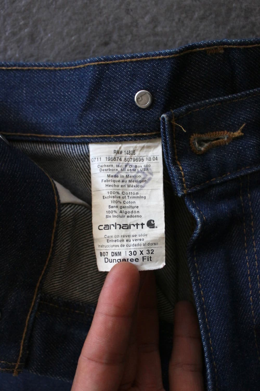 칼하트 더블니 데님 팬츠 상품이미지8